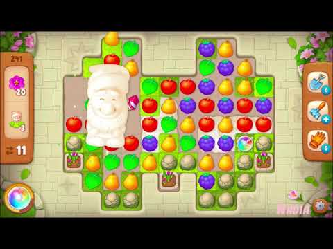 Gardenscapes Level 241. No Boosters used