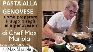 PASTA ZITI ALLA GENOVESE - TUTORIAL - Ricetta di Chef Max Mariola