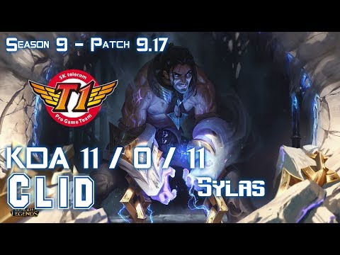 SKT T1 Clid SYLAS vs AATROX Jungle - Patch 9.17 KR Ranked