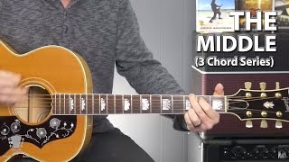 How to Play The Middle by Jimmy Eat World -  3 Chord Series Guitar Lesson