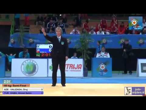Judo 2013 European Championships Juniors: Valizada (AZE) - Sahin Kaba (TUR) [-60kg] semi-final