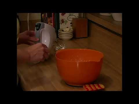 Whipping Cream into Mousse for a Yule Log Recipe