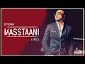 Masstaani | Lyrics | B Praak | Jaani | Latest Punjabi Song 2018 | Syco TM