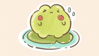 YOU CAN DRAW THIS CUTE KAWAII frog IN ONE MINUTE 🐸✨