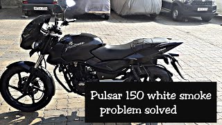 Pulsar 150 white smoke problem solved  Spark plug 