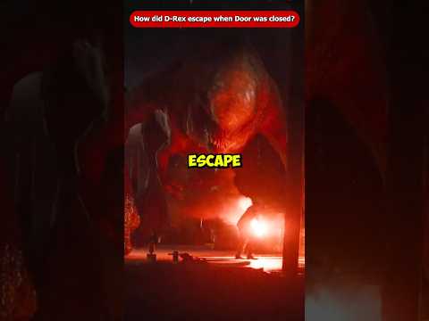 How did the D-Rex Escape When the Door was Closed in Jurassic World Rebirth? #Shorts Viral