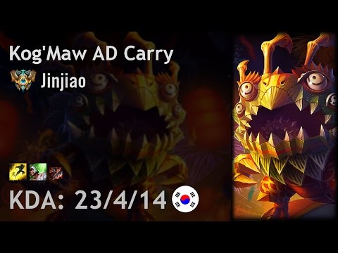 Kog'Maw AD Carry vs Jhin - Jinjiao - KR Challenger Patch 6.24