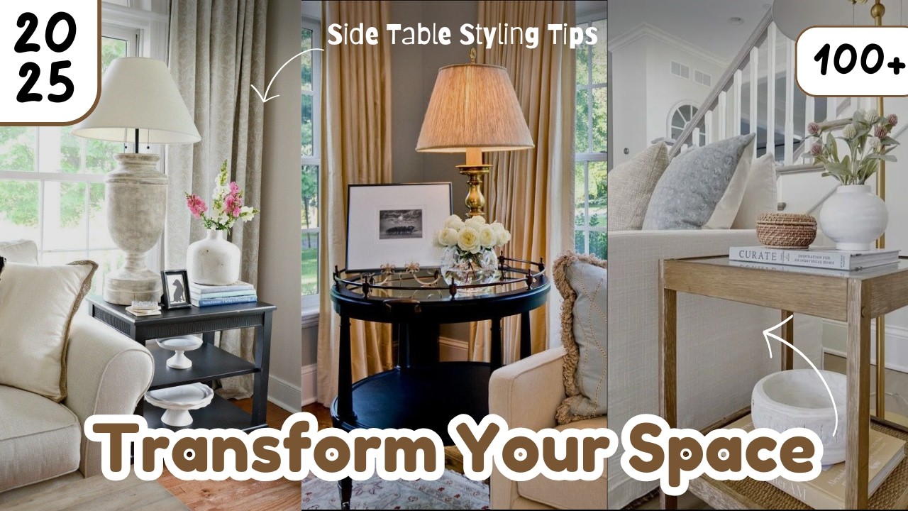 100+ Living Room End Table Decor 2025 | Modern & Stylish Side Table Styling Trends