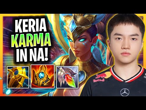 KERIA IS SO STRONG WITH KARMA IN NA SERVER! | T1 Keria Plays Karma Support vs Leona! MSI 2025