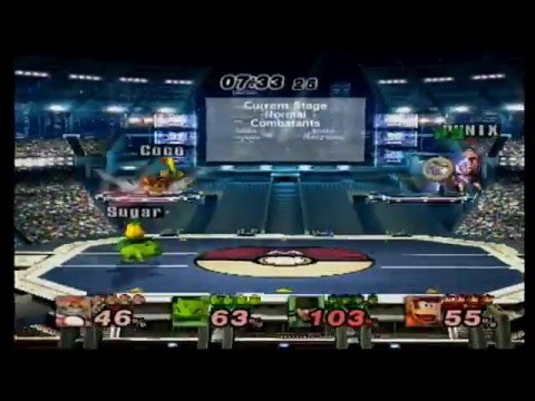 Smash Saturday #3 Project M Doubles - TWINz/Sugar vs Coco/PheonixSlayer - Winners SemiFinals