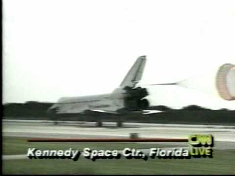 CNN Coverage of STS-60 The Landing  Part 3