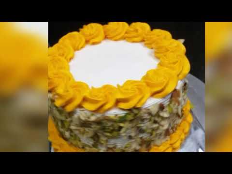 Rasmalai cake in saffron flavor