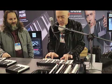 Jordan Rudess Demos The Pocket Piano  @ Namm 2024.  Amazing skills.