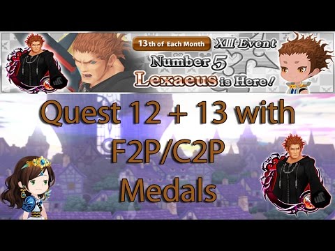 Lexaeus Event - Looking at Quest 12 and Quest 13 with F2P/C2P setup