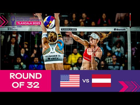 Hughes/Cheng vs. Klinger D./Klinger R. - Round of 32 Highlights | Tlaxcala 2023 #mexbeachvolley