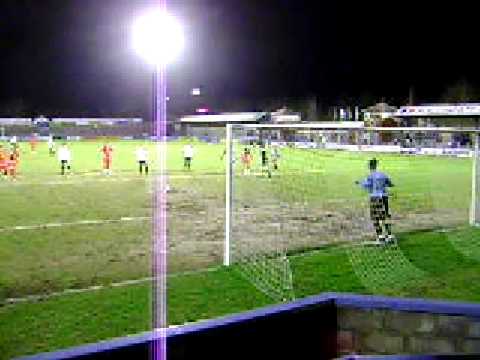 Nick Crittenden Penalty Dorchester v Fisher Athletic