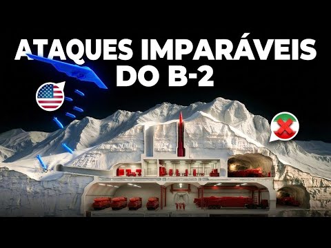 Novo ataque ainda mais devastador de bombardeiro B-2 dos EUA atinge o Irã