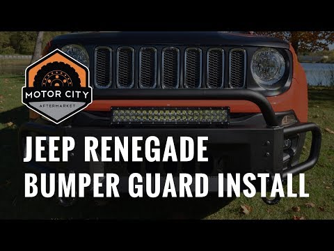 Motor City Aftermarket - Front Bumper Guard Install - 15-18 Jeep Renegade (except Trailhawk)