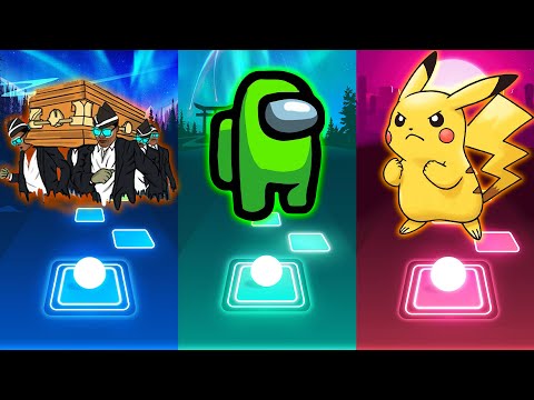 Among Us vs Coffin Dance vs Pikachu - Tiles Hop EDM Rush