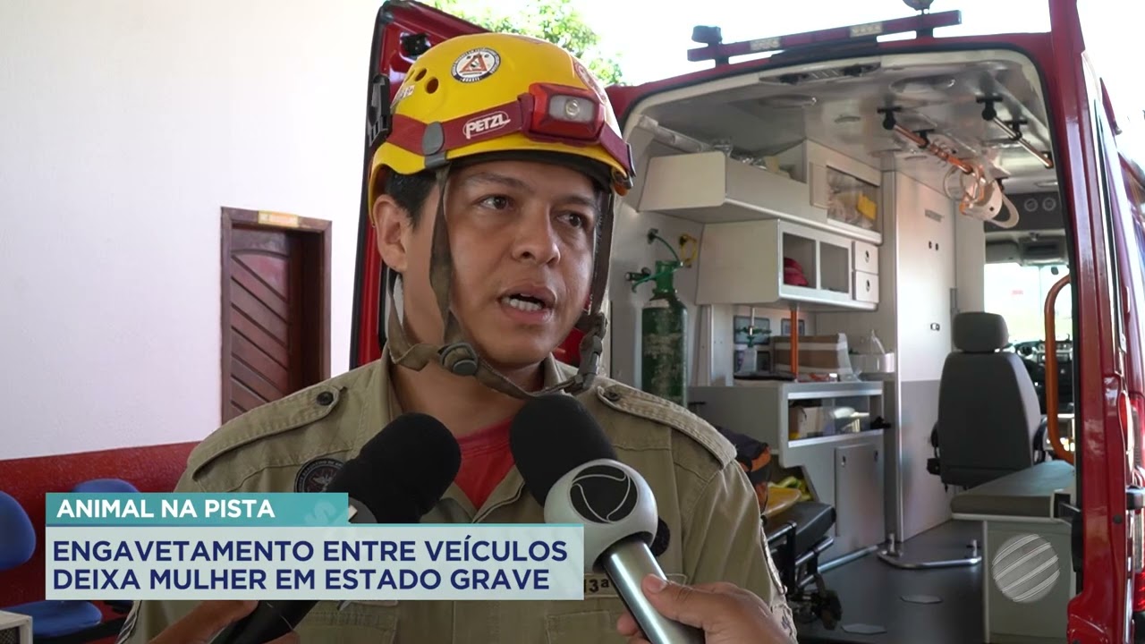 ENGAVETAMENTO ENTRE VEÍCULOS DEIXA MULHER EM ESTADO GRAVE