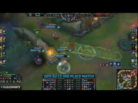 G2 Jebus Kogmaw VS RG Celaver Tristana Game 1 Highlights   2015 EU CS Spring