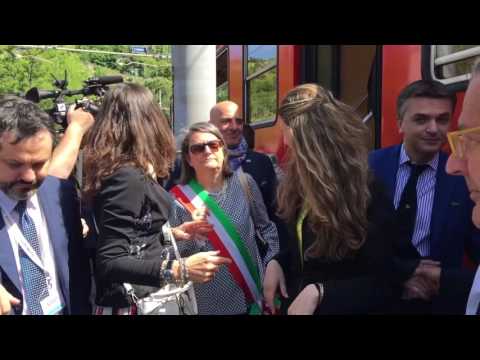 21 maggio 2016 viaggio inaugurale per la riapertura della Ferrovia Genova - Casella