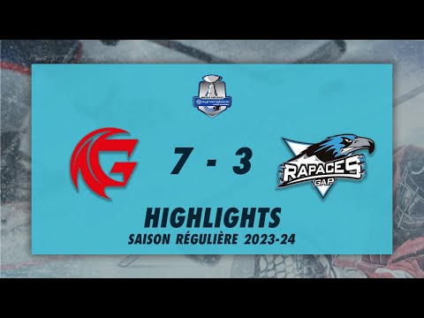 Gothiques d'Amiens 7-3 Rapaces de Gap - Highlights - Synerglace Ligue Magnus 2023/24