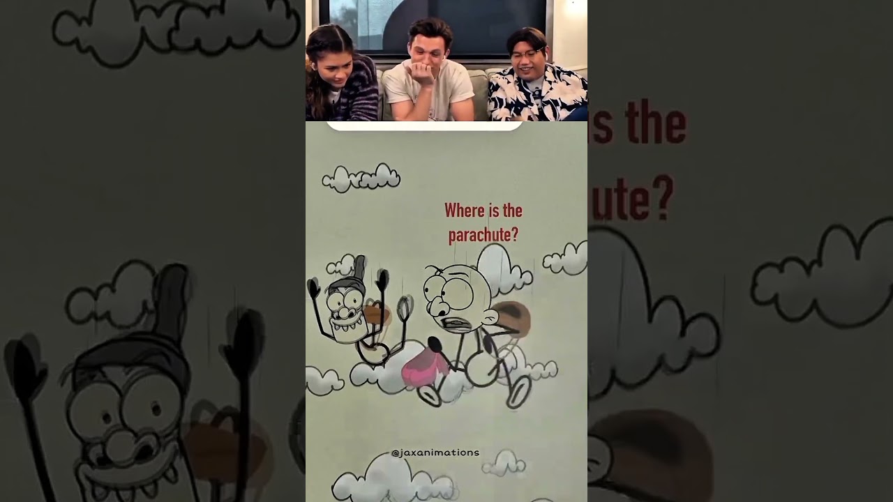 IMPOSSIBLE NOT TO LAUGH 🤣 | TOM HOLLAND REACTS TO CRAZY FAILS PART52 #shorts #funny