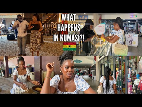 WHAT’S IT LIKE TO LIVE IN KUMASI, GHANA | EATING GHANA FUFU, DANCING TO GHANA MUSIC AND SHOPPING
