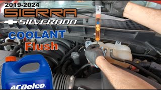2019-2024 Sierra/Silverado: Engine Coolant/Antifreeze (Exchange/Flush)