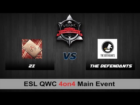 2z vs The Defendants | QC 4on4 QWC QuakeCon 2017 [Semifinals]
