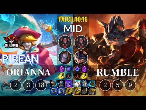 SG Pirean Orianna vs Rumble Mid - KR Patch 10.16