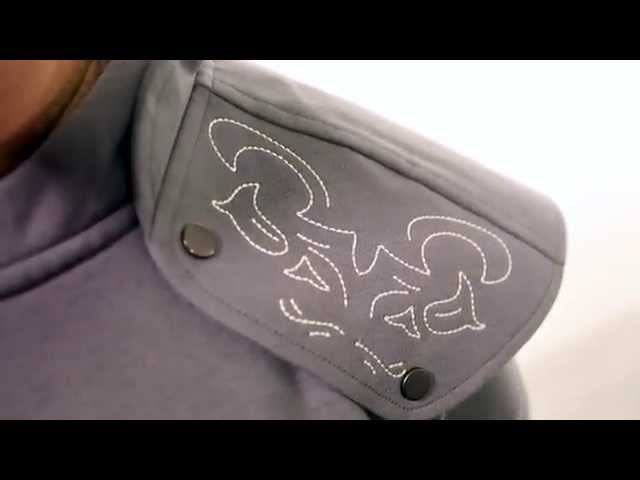 Vídeo relacionado con helymore Sudadera gótica steampunk para hombre, caballero medieval, manga larga, costuras de cuero, armadura vintage, sudadera, gris, L
