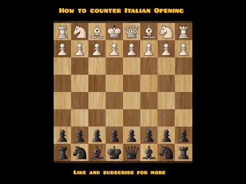 How to counter Italian Opening 🔥 #chess