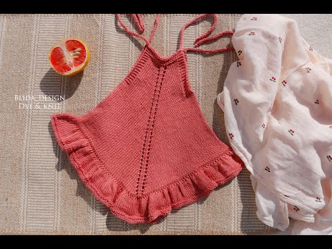 Easy summer top for beginners - Knitting with Blida Part 1