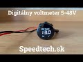 Digitálny palubný voltmeter - biely 5-48V - Video Youtube