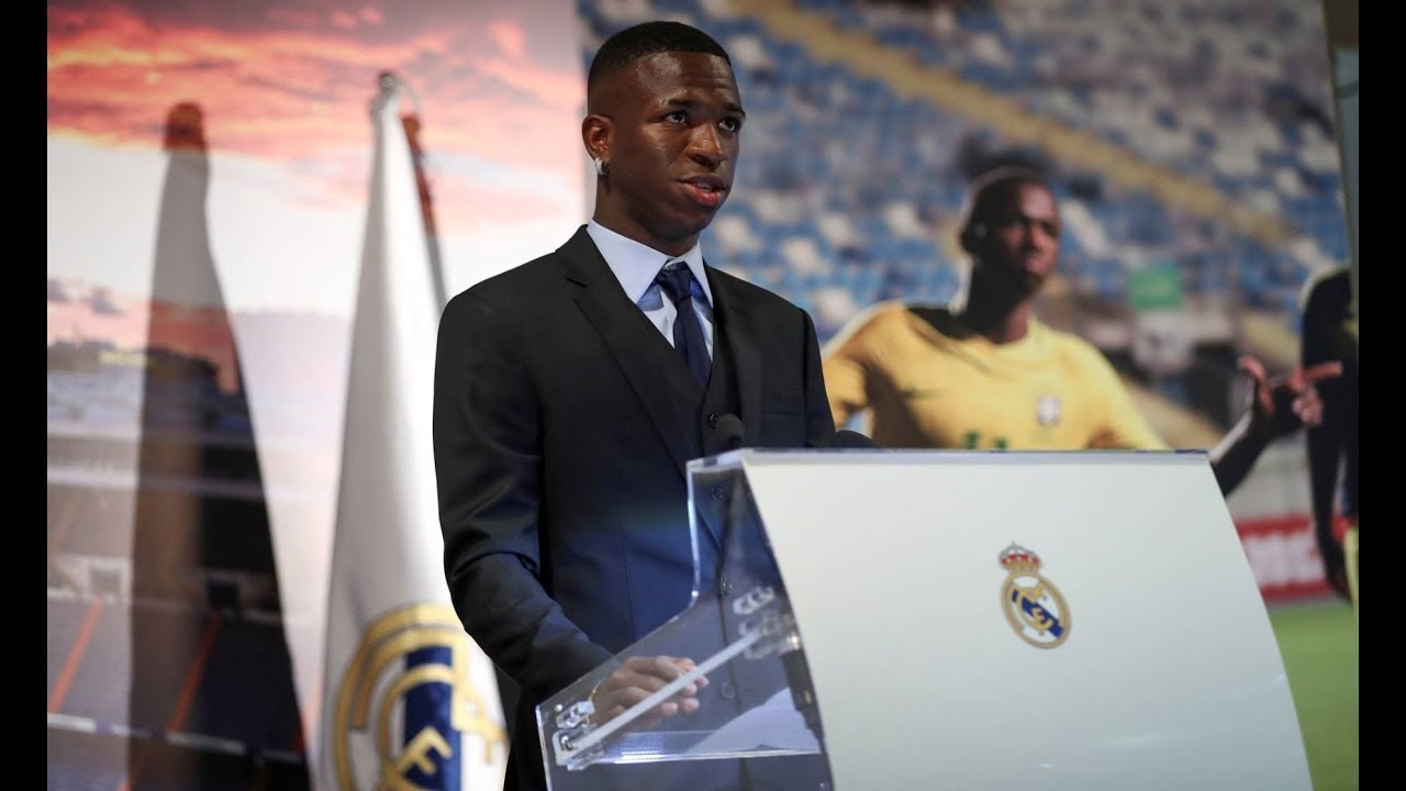 Apresentação completa de Vinicius Junior no Real Madri.