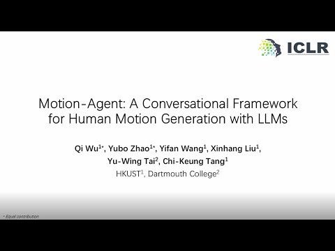 [ICLR 2025] Motion-Agent: A Conversational Framework for Human Motion Generation with LLMs