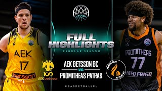 AEK BETSSON BC v Promitheas Patrasa | Full Game Highlights | #BasketballCL 2023-24