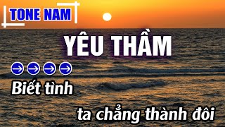 Download lagu Yêu Thầm Karaoke Tone Nam Beat Mới | Karaoke Đăng Khôi mp3