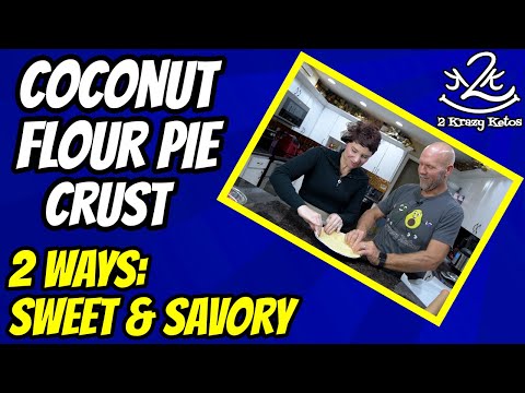 Coconut flour pie crust  | Sweet and Savory Versions | Keto Pie Crust