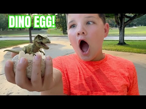 Dinosaur Adventure for Kids 🦖 12 Dino Eggs Found! Caleb’s Epic Egg Hunt & Dinosaur Learning