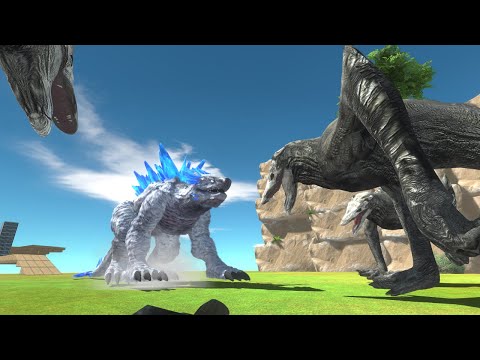 All Kaiju vs Skull Crawler on the Island - Animal Revolt Battle Simulator