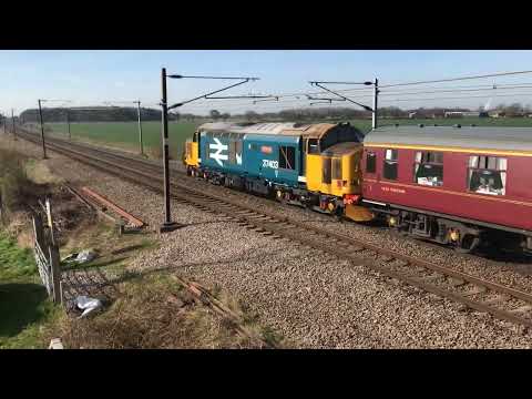 37403+37516 Branch Line Society Charity Tour of The North East 2022.