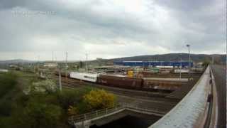preview picture of video 'Züge im Zeitraffer-Rangierbahnhof Mit GoPro'