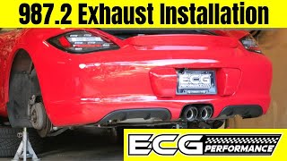 How to Install a Valved Exhaust on a Porsche 987 Boxster / Cayman (ECG Performance Exhaust DIY)