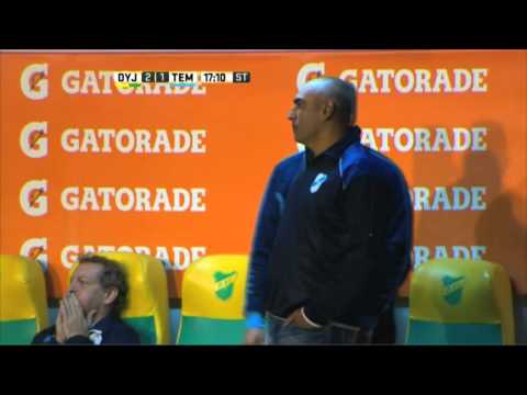 Gol de D. Martínez. Defensa 2 - Temperley 1. Fecha 10. Primera División 2016.