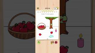 Brain Test 5 Level 84: Collect 5 red apples Walkthrough