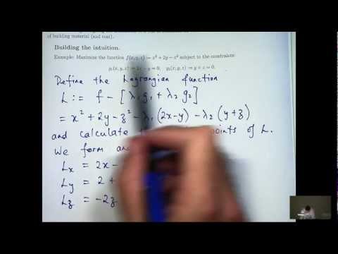 Lagrange Multipliers: 2 Constraints