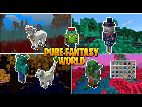 Mind-Blowing Fantasy World in Minecraft PE 1.19! 😱